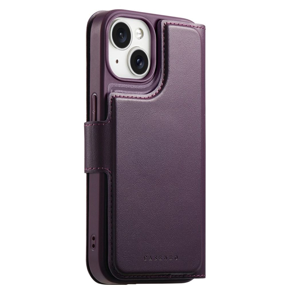 CASENEO iPhone 15 MagSafe Wallet Cover – Purple
