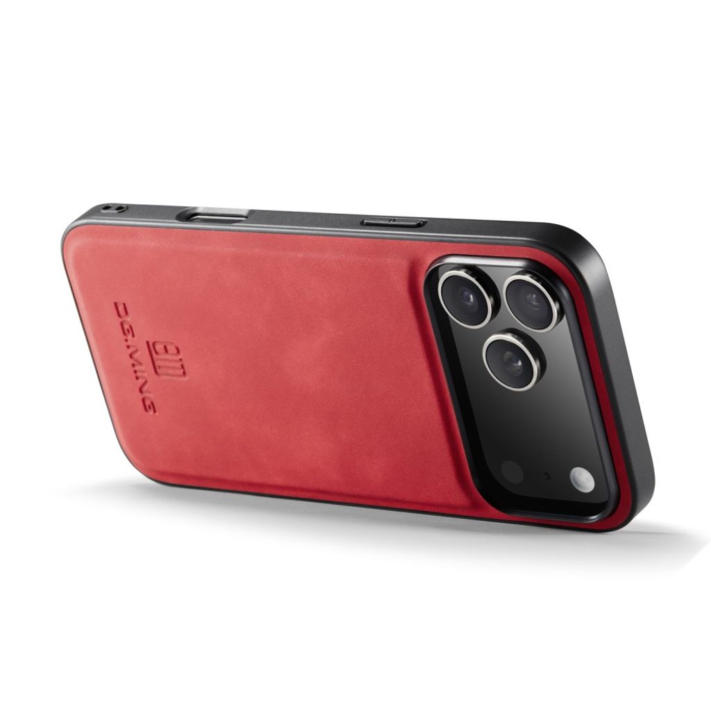 DG.MING iPhone 18 Pro Max/17 Pro Max Deksel med PU-lær - Rød