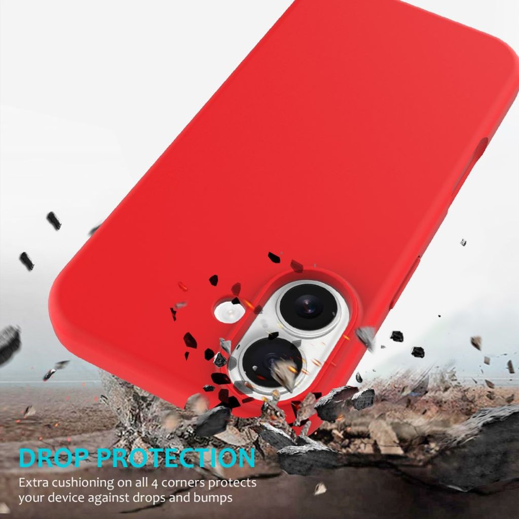iPhone 17 Silicone Phone Case - Red