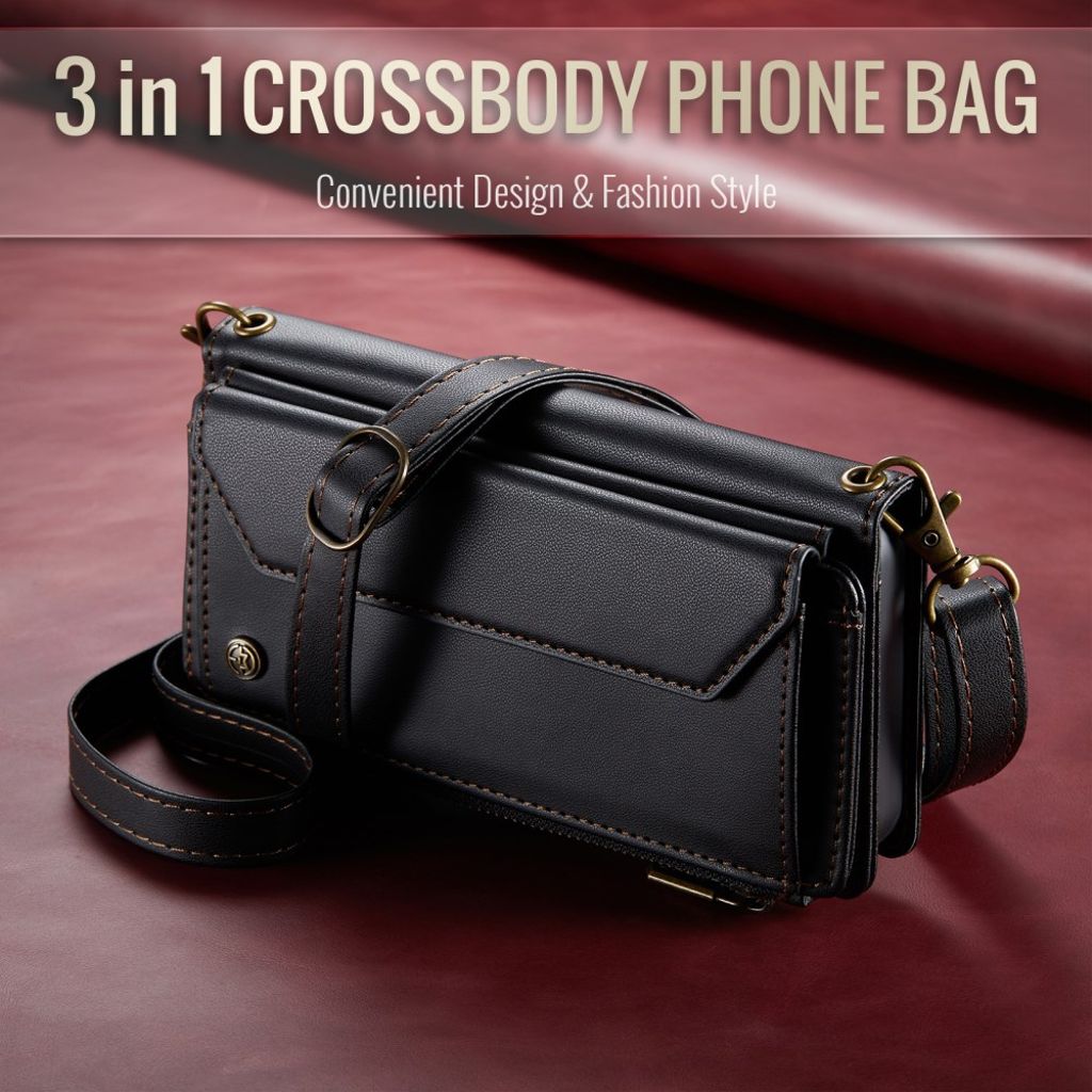 CASEME iPhone 11 Kotelo 10 Korttipaikka - Musta