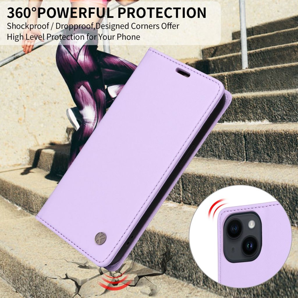 YIKATU iPhone 17 Wallet cover - Purple