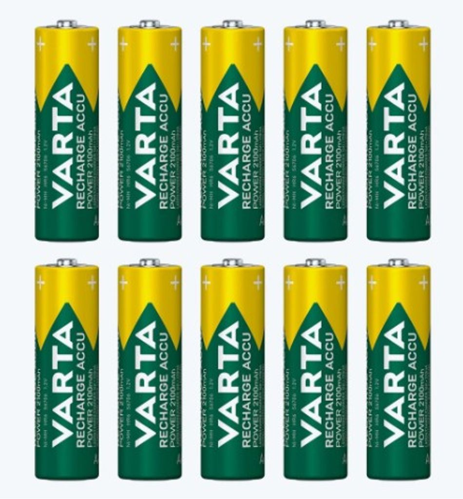 VARTA Recharge Accu Power AA-akku 2100 mAh, 10 kpl
