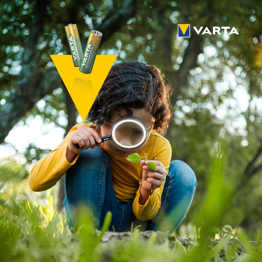 VARTA Recharge Accu Kierrätetty AAA-akku 800mAh, 4 kpl