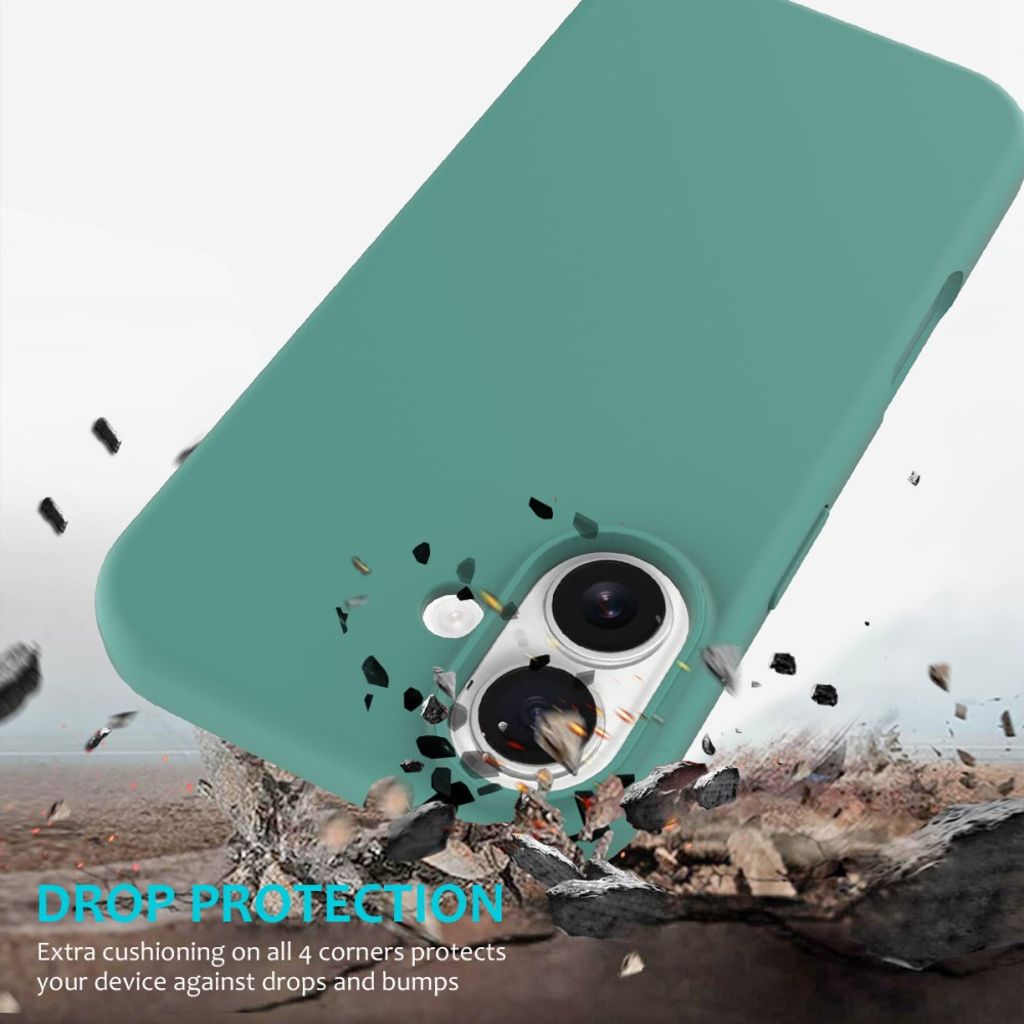 iPhone 17 silicone phone case - turquoise