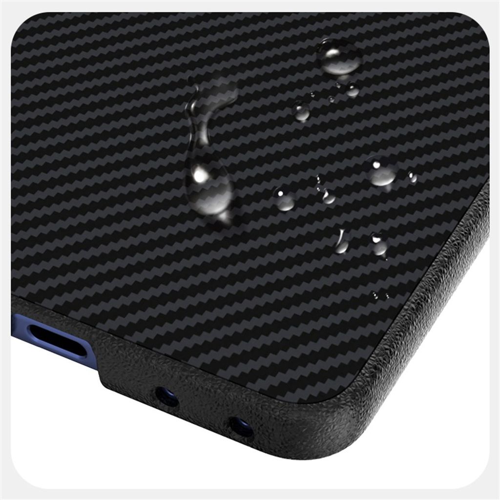 ABEEL Samsung Galaxy Z Flip8 MagSafe-kuori hiilikuitukuvio – Musta
