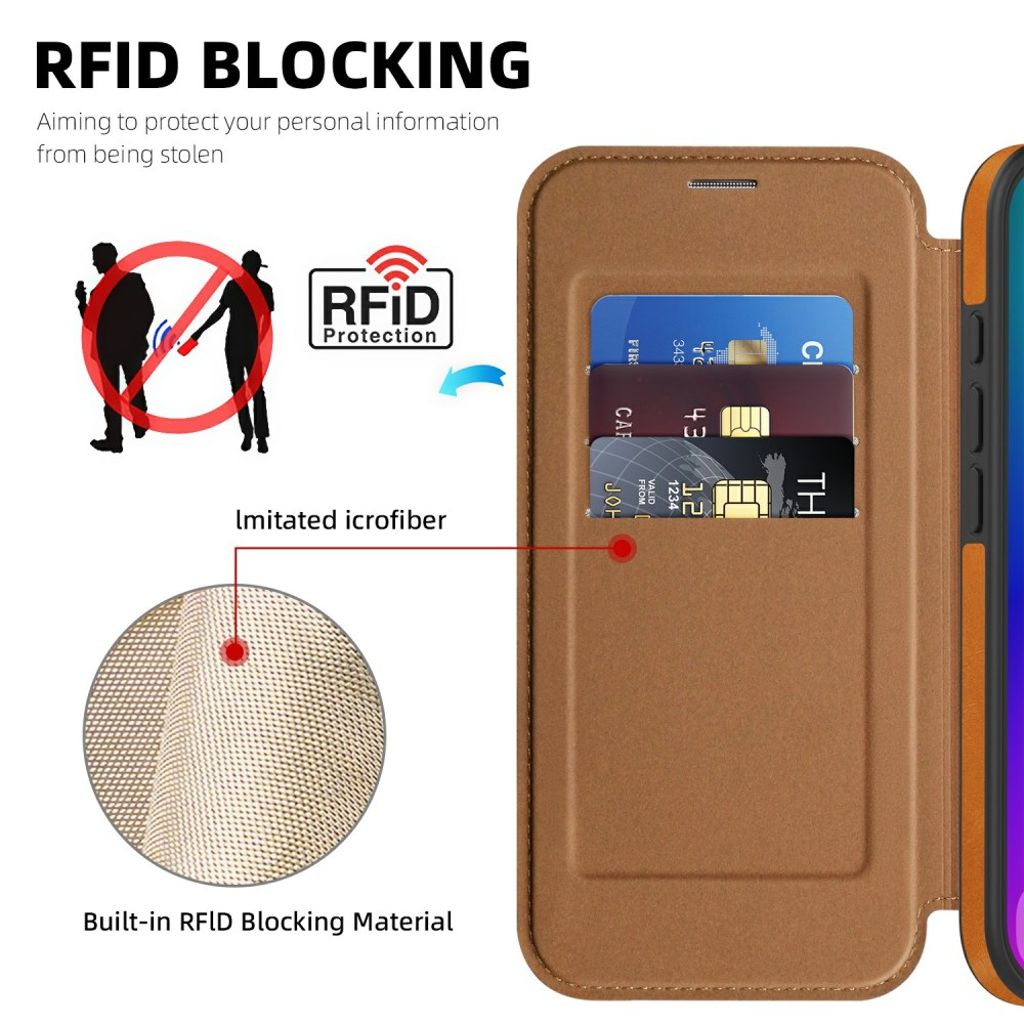 iPhone 17 MagSafe Cover with Card Slots - Brown