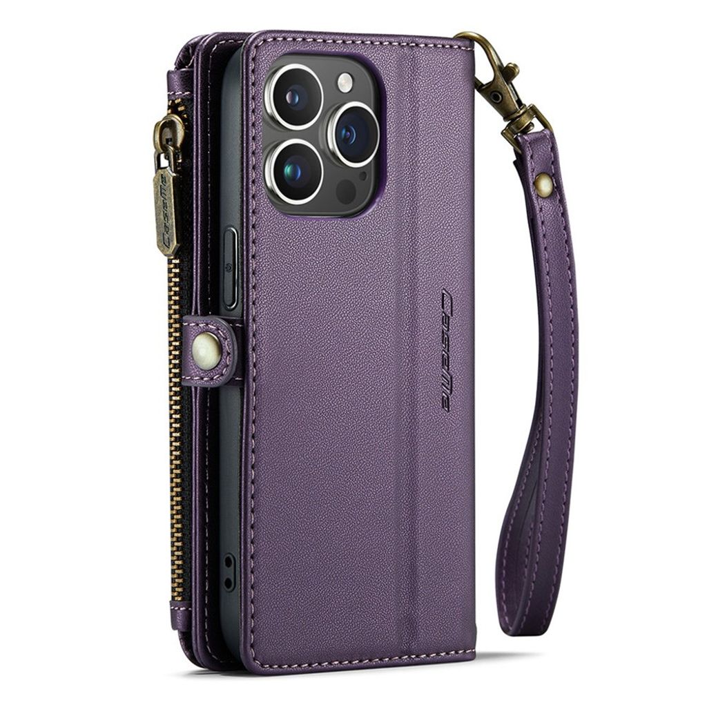 CASEME iPhone 13 Pro Max Lompakkokotelo Korttipaikoilla - Violetti