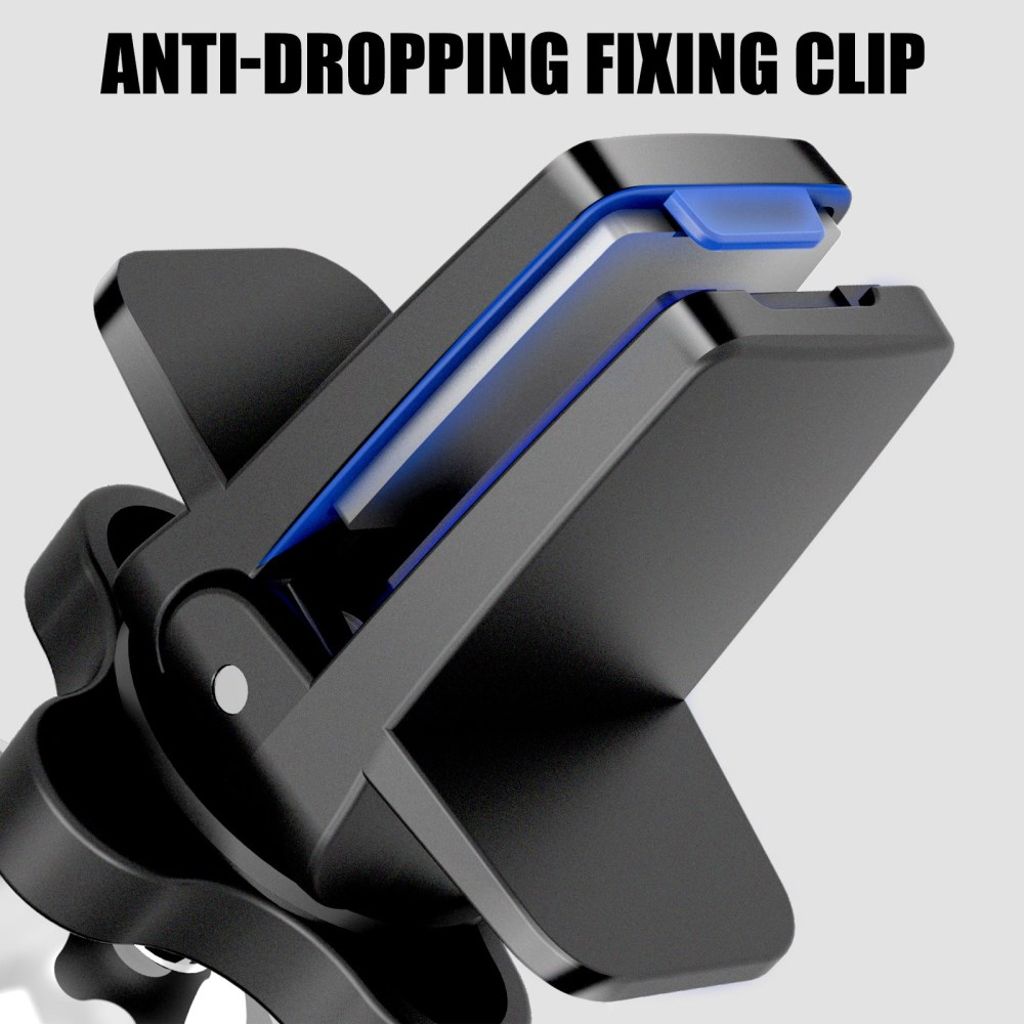 R-JUST ZC03 magnetisk telefonhållare med luftventilklämma – Svart