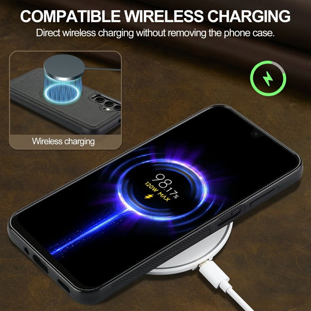 LC.IMEEKE Samsung Galaxy A37 5G MagSafe-yhteensopiva Kuori - Musta