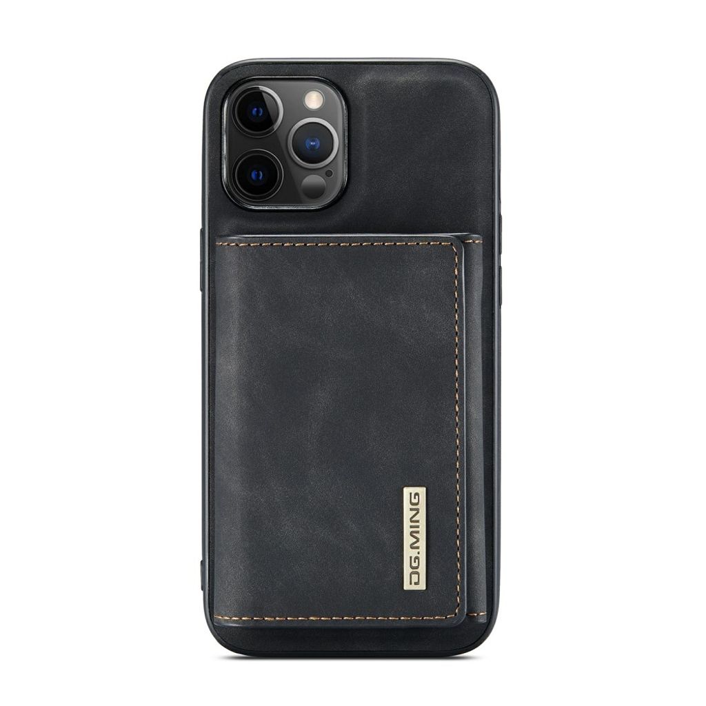 DG.MING iPhone 13 mini Wallet Case with Kickstand – Black