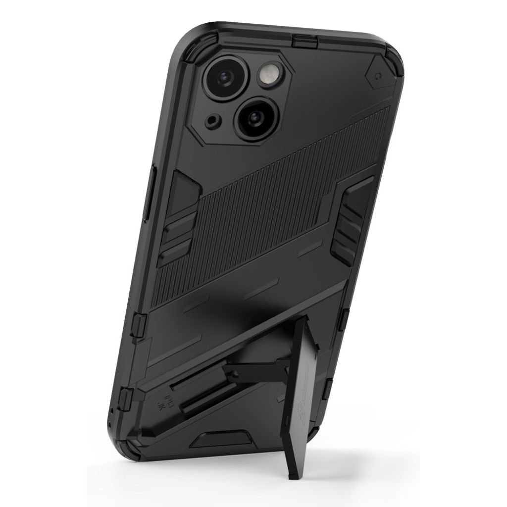 iPhone 13 Kuori Jalustalla Iskunkestävä - Musta