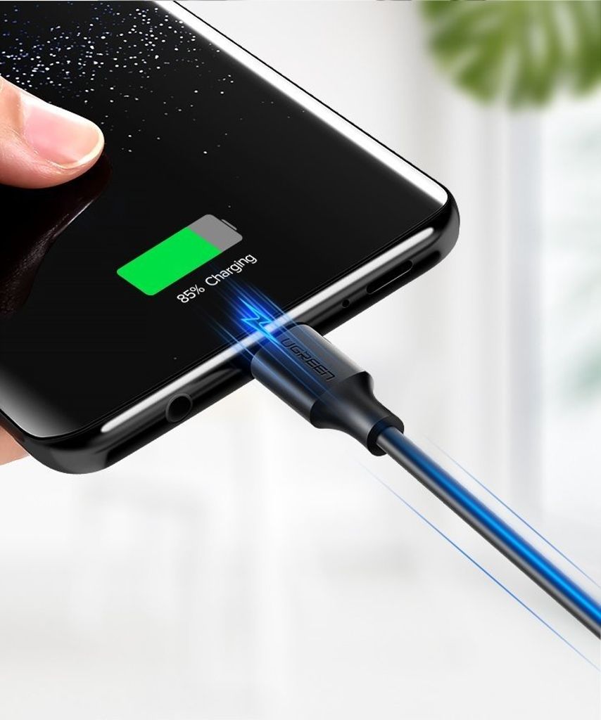 Ugreen US287 60826 USB-A / USB-C 3A kabel 3m - sort