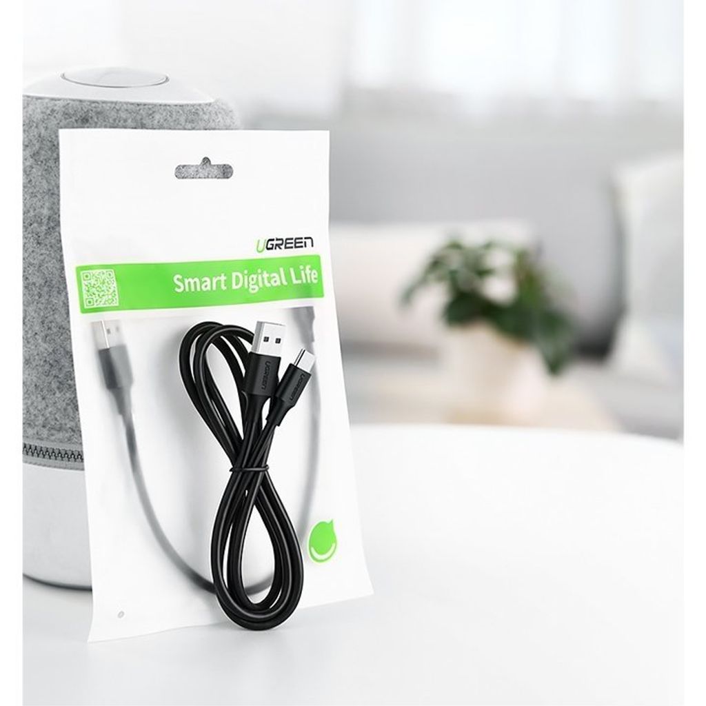 Ugreen US287 60826 USB-A / USB-C 3A kabel 3m - sort