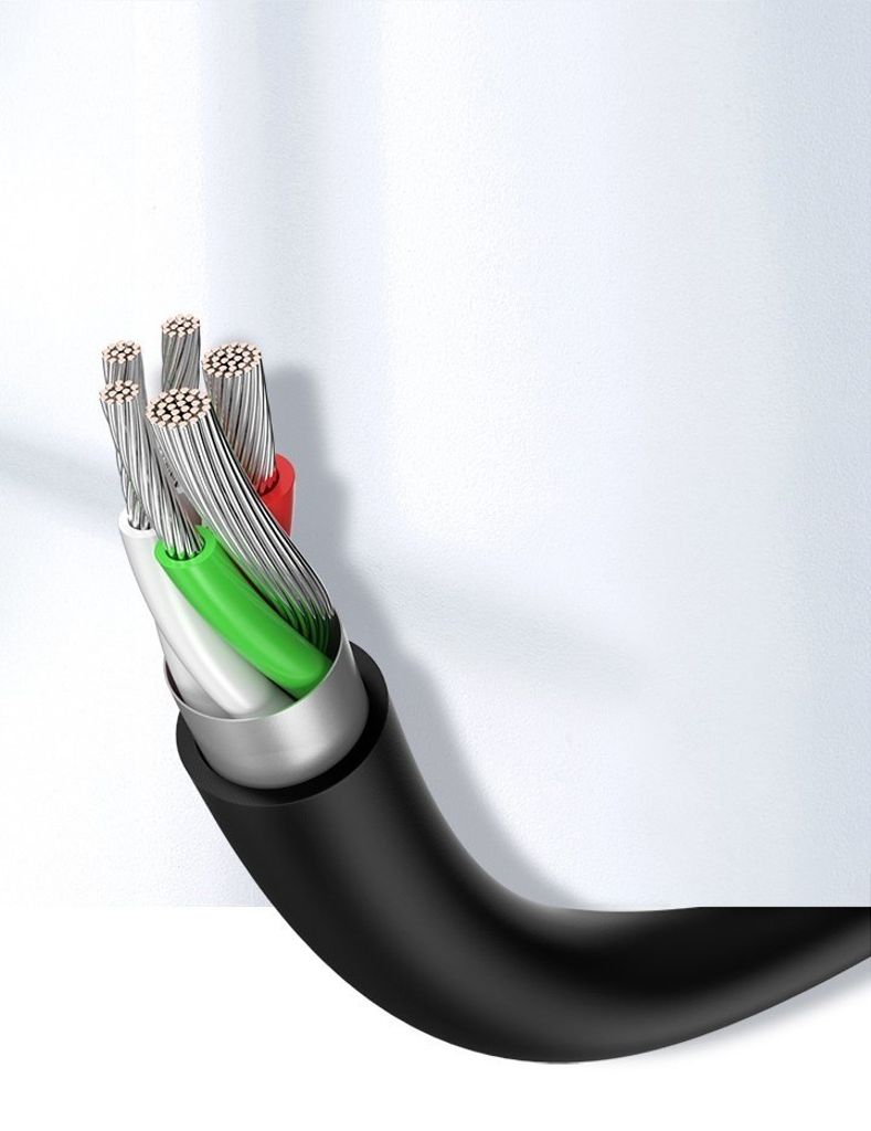 Ugreen US287 60826 USB-A / USB-C 3A kabel 3m - sort