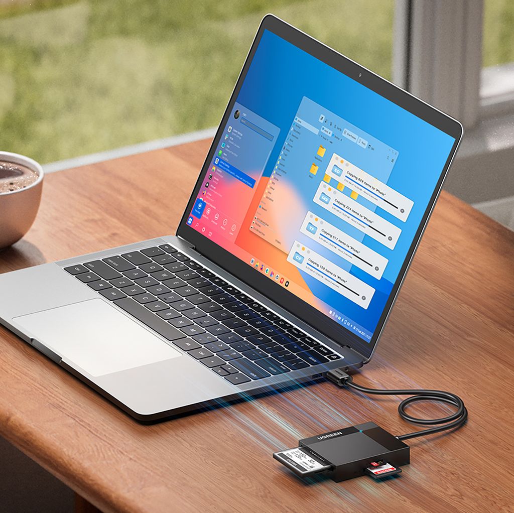 Ugreen CR125 30231 minneskortläsare – SD / micro SD / CF / MS – svart