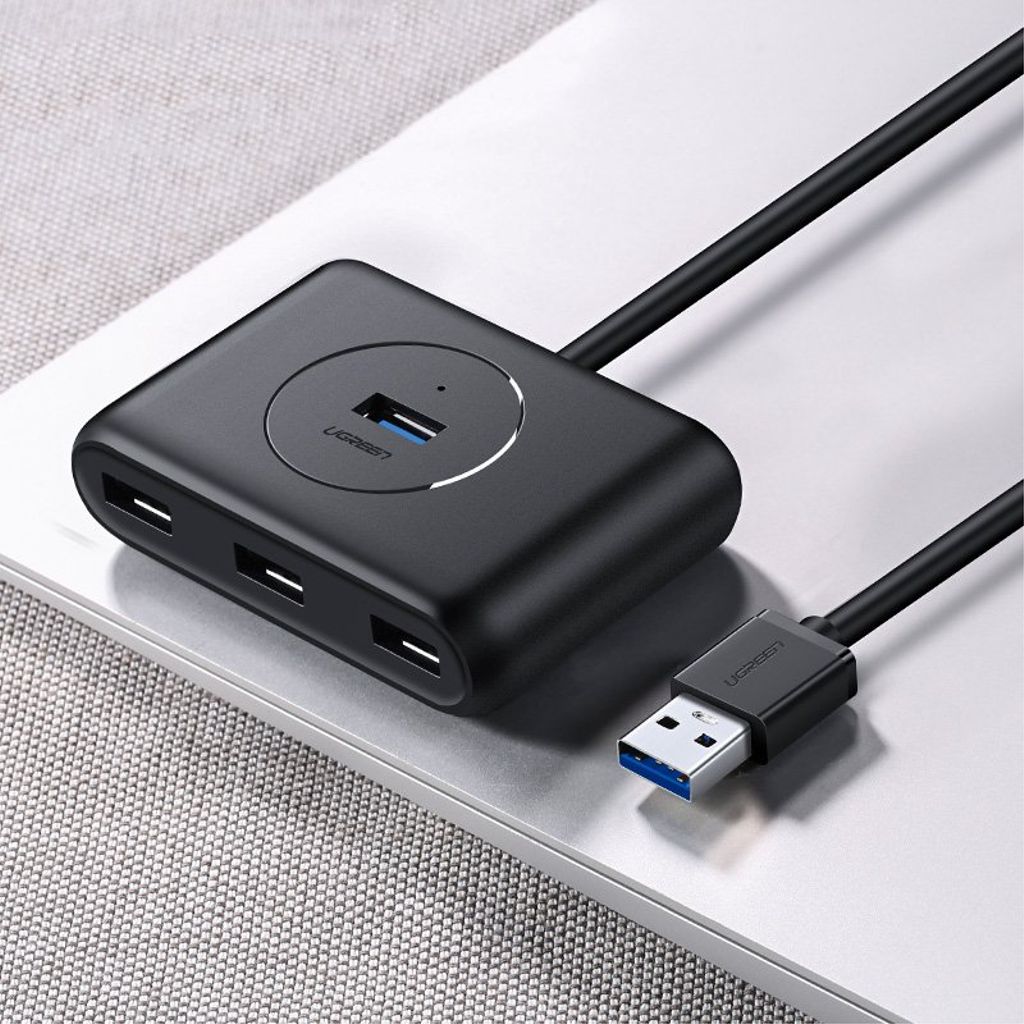 Ugreen HUB 4x USB 3.2 Gen 1 (0,5 m kabel) svart