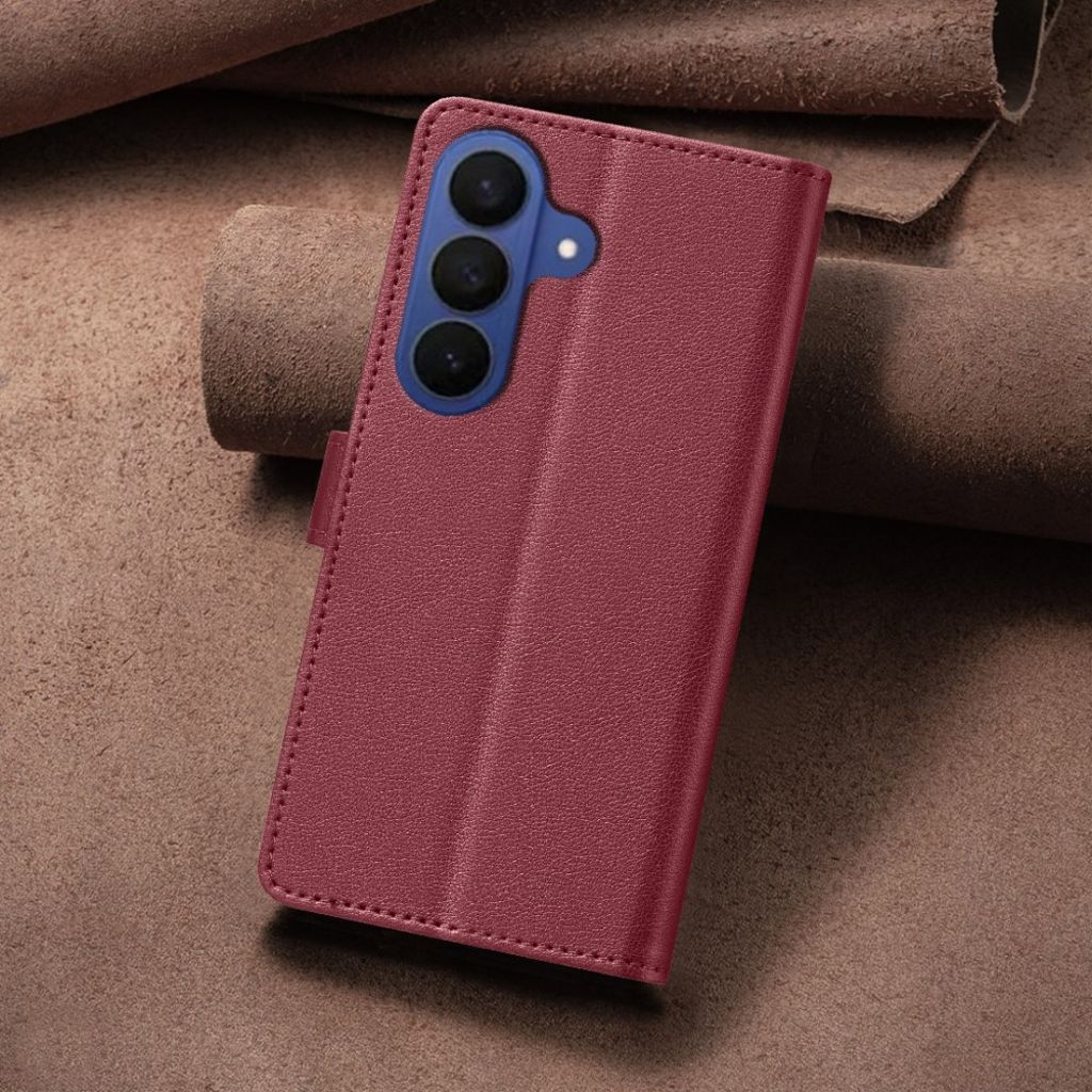 BINFEN COLOR Samsung Galaxy A27 Lommeboketui RFID-blokkerende – Rød