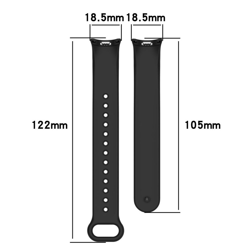 Xiaomi Smart Band 9 NFC/9/8 NFC/8 Silikone Urrem - Sort