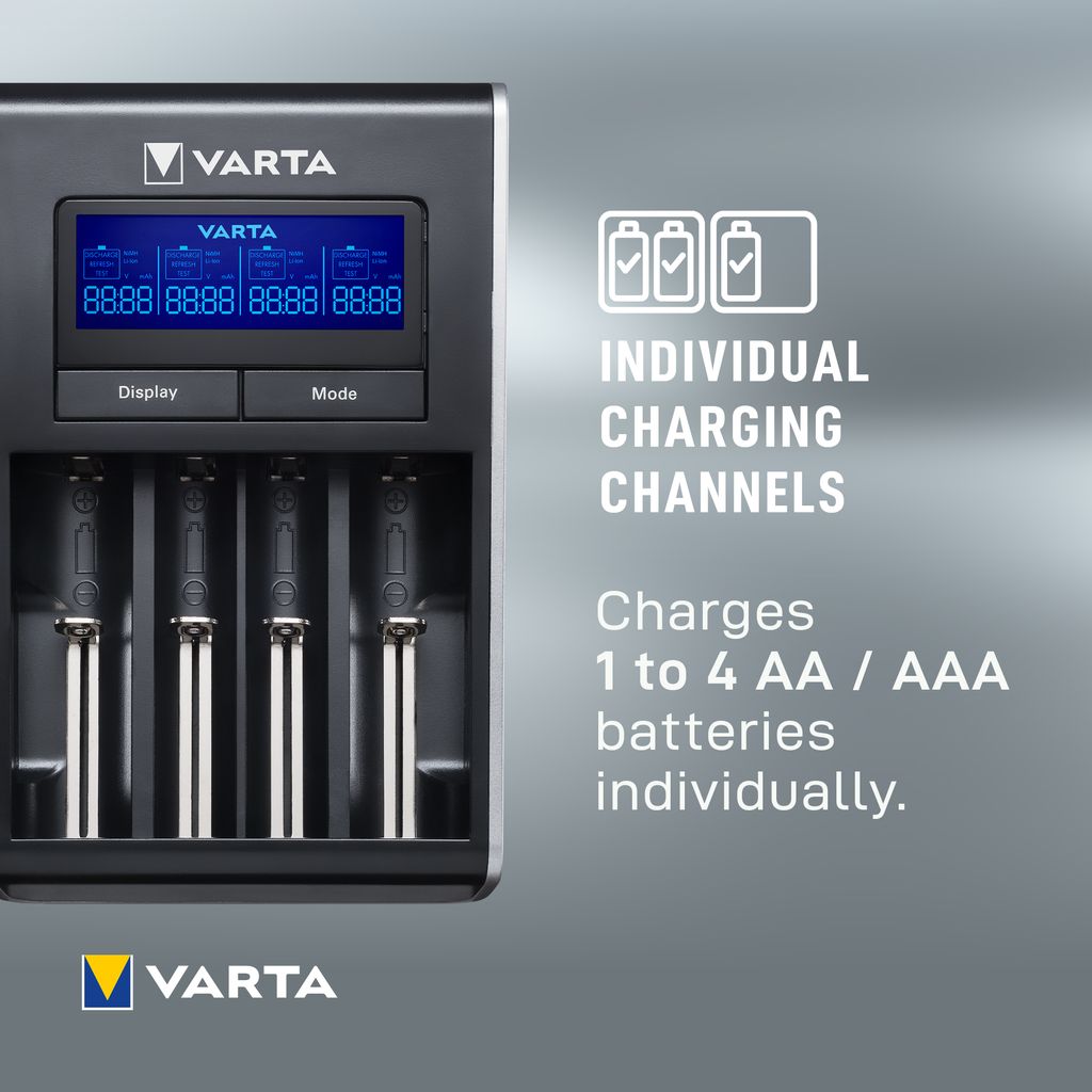 VARTA LCD Dual Tech batteriladdare