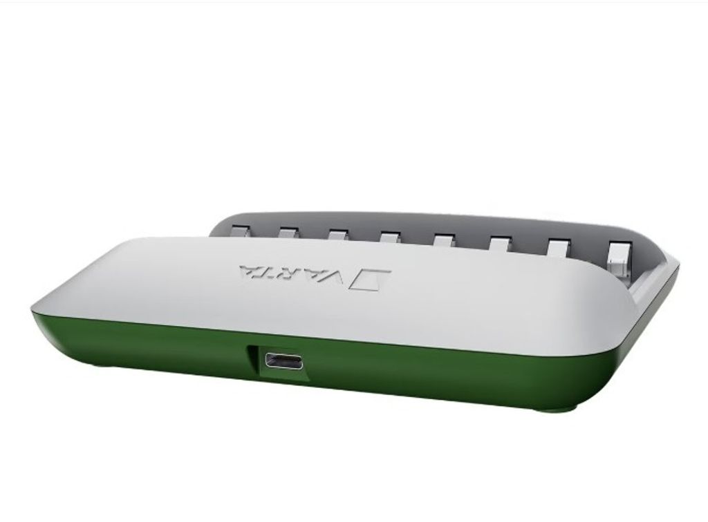 VARTA Eco Charger Multi Recycled Batterieladegerät + 8x AA 2100 mAh