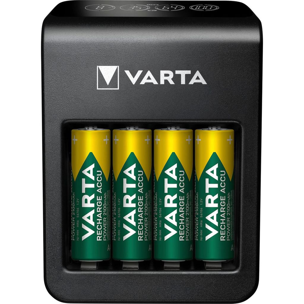 Varta LCD-plugglader+ 4 AA 2100 mAh Ni-MH
