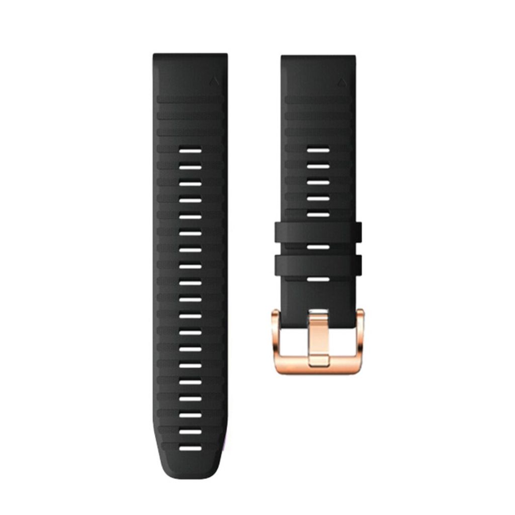 Garmin Fenix ​​​​7S/6S/5S/Instinct 2S etc. Silicone Watch Strap - Black