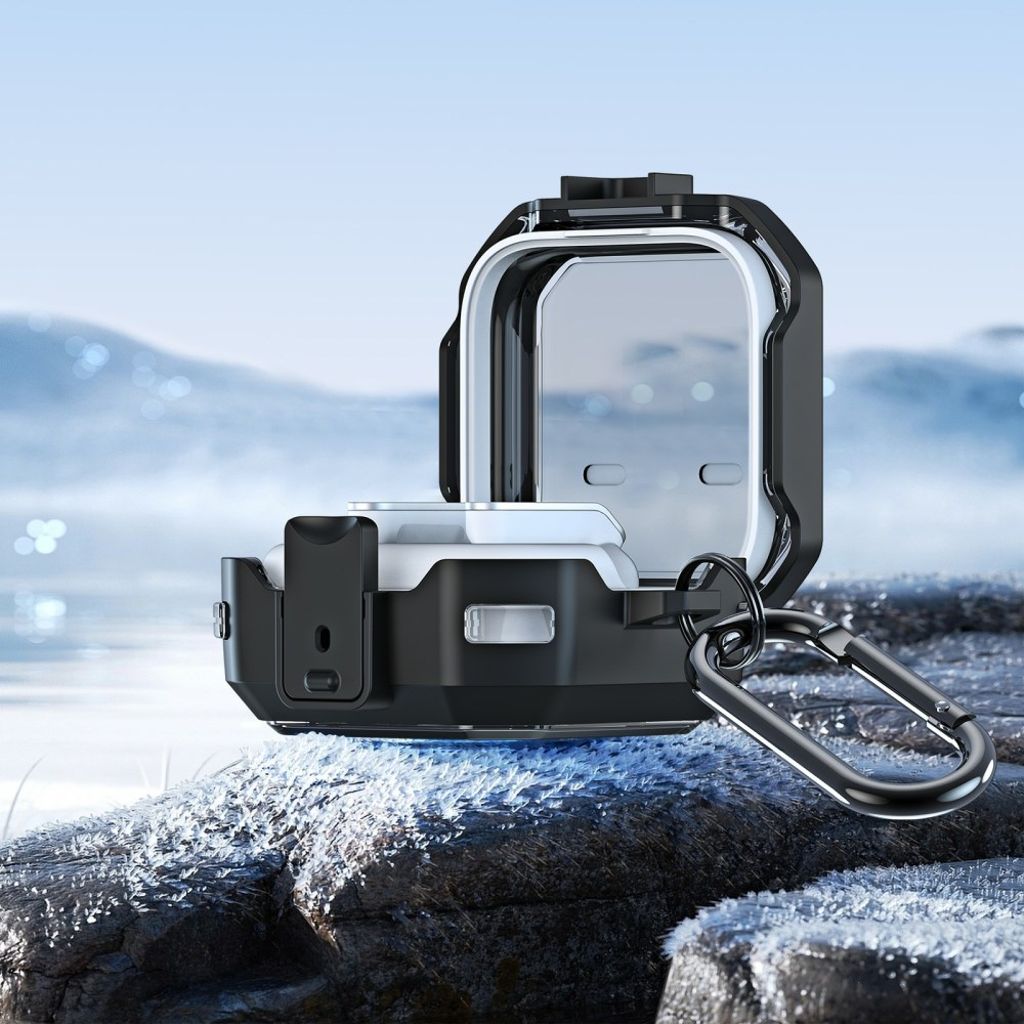 DUX DUCIS Samsung Galaxy Buds4/Buds4 Pro Kuori Metallikoukulla - Vaaleanpunainen