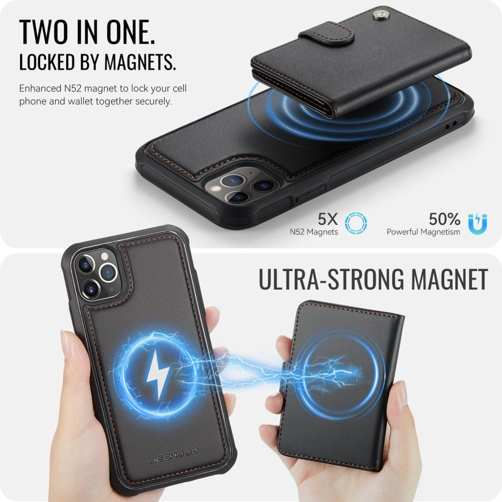 JEEHOOD iPhone 11 Pro Cover med MagSafe - Sort