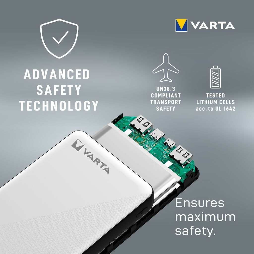 VARTA Energy Powerbank 20000mAh, 2x USB-A, 1x USB-C