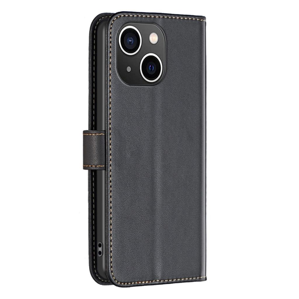 BINFEN COLOR iPhone 15 Wallet Cover Stand - Black