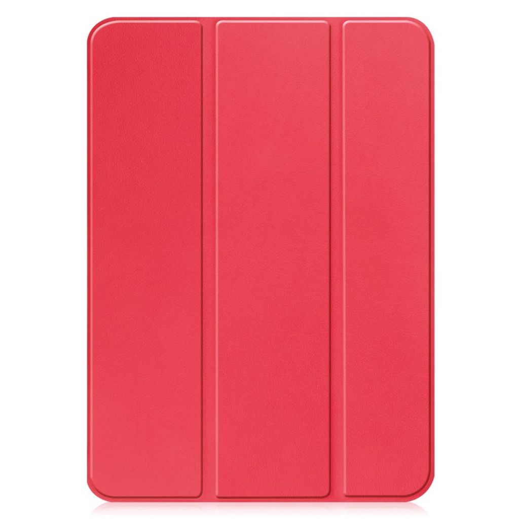 iPad A16 11" 2025/10.9" 2024 Tri-fold flip cover i kunstlæder - Rød