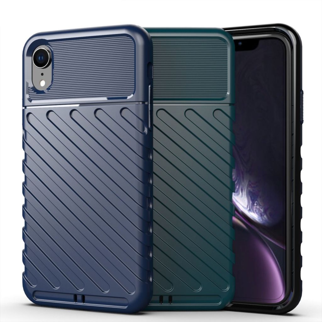 iPhone XR Thunder Series Skal TPU Stötsäker - Blå