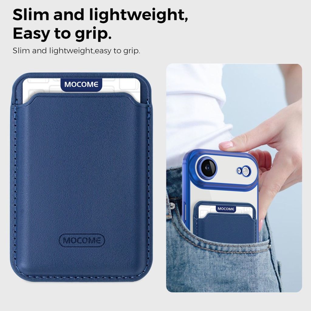 iPhone Air MagSafe Kuori Irrotettava Kortin Haltija - Sininen
