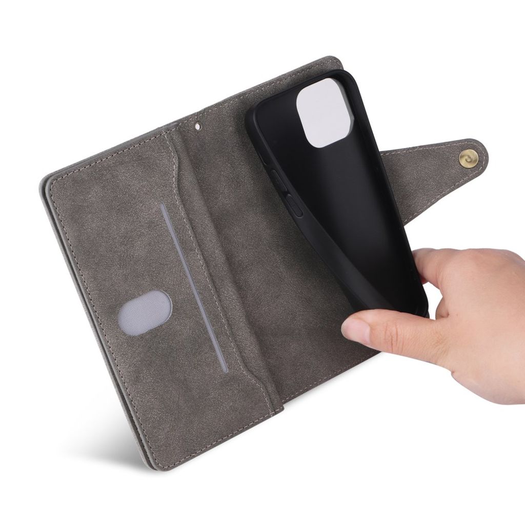 iPhone 12 Mini Cover with Stand - Grey