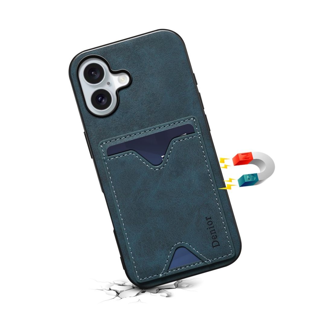 DENIOR iPhone 17 Case with Stand - Blue