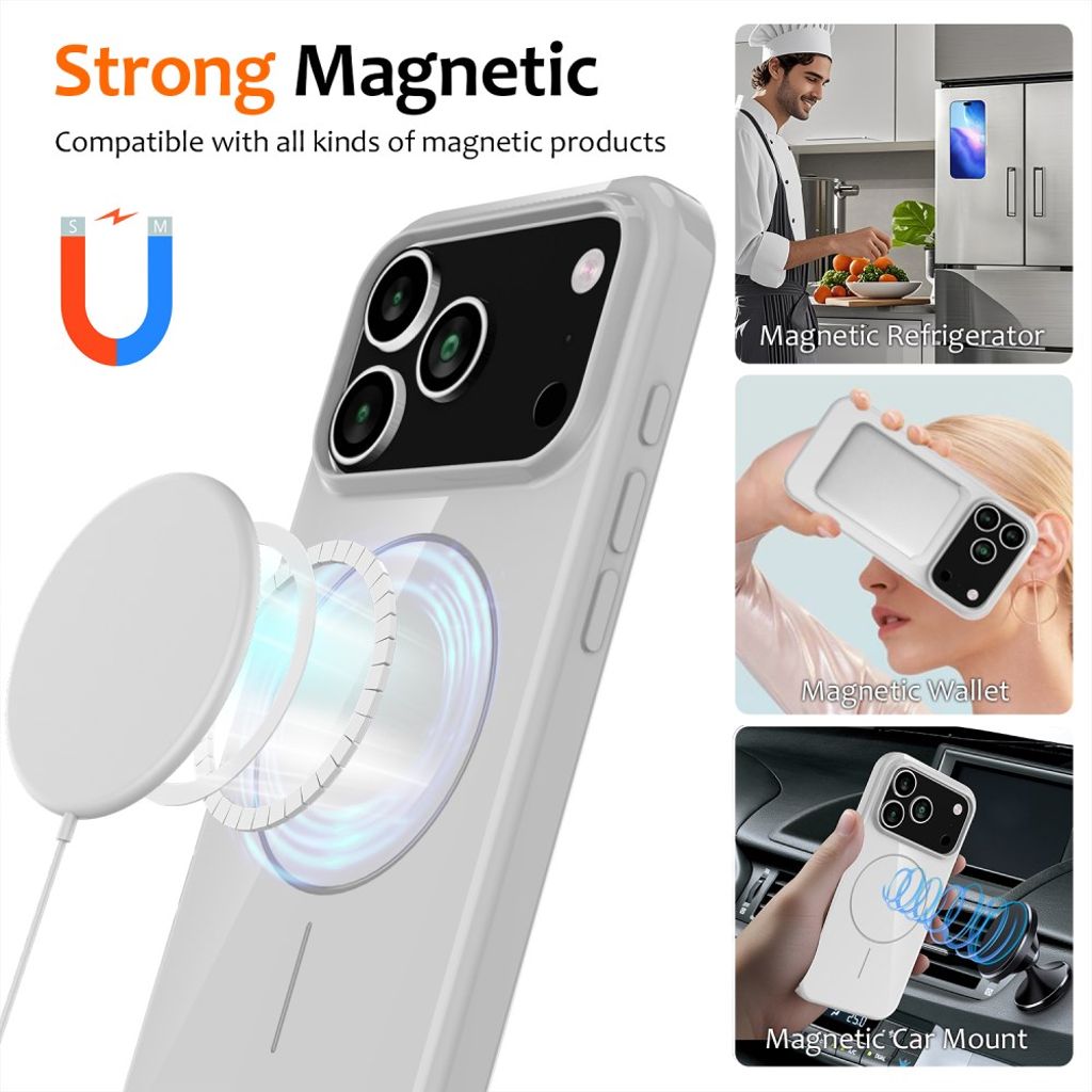 iPhone 17 Pro Case with Carrying strap - White