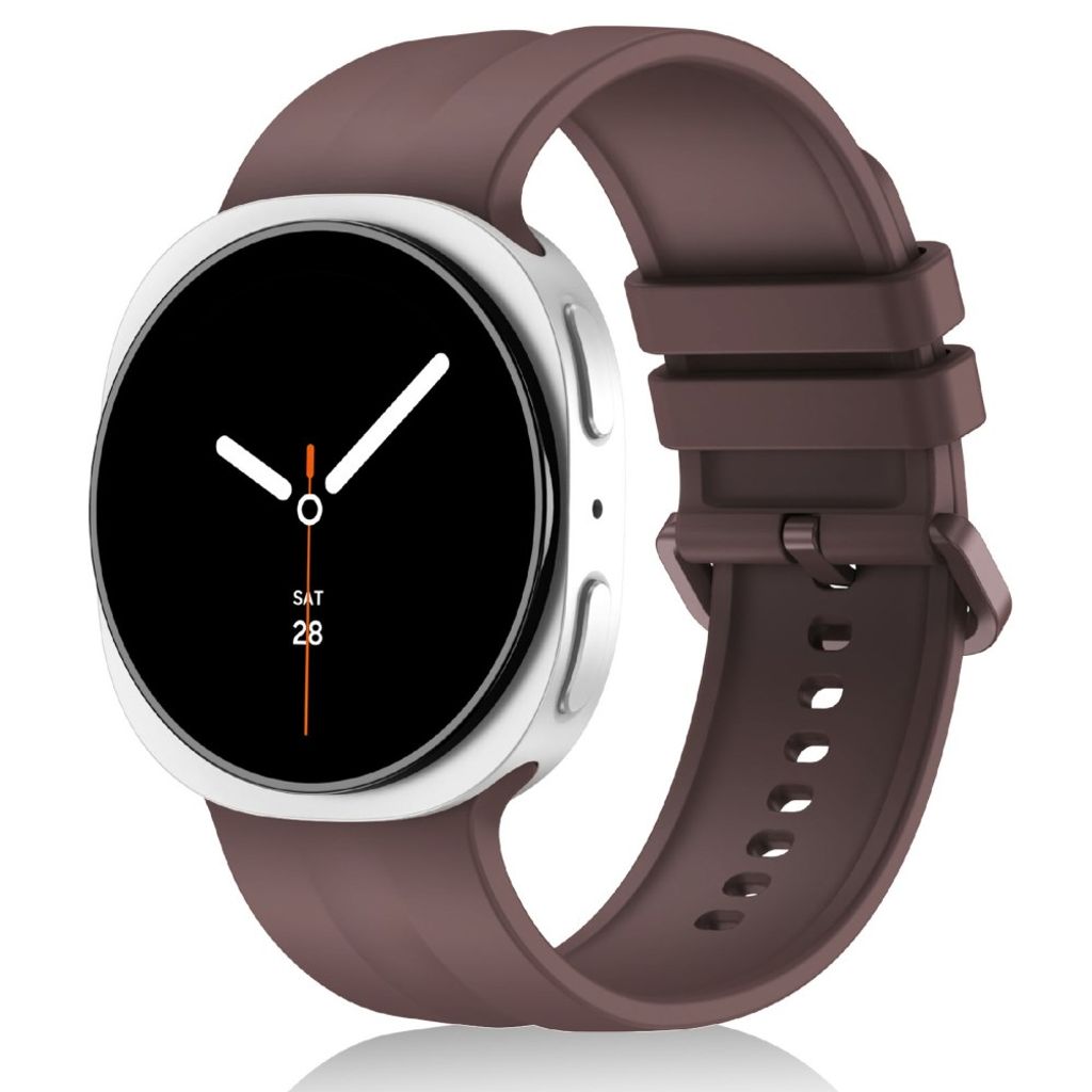 Samsung Galaxy Watch9/30 silikon klokkerem med hurtigfeste S - Brun