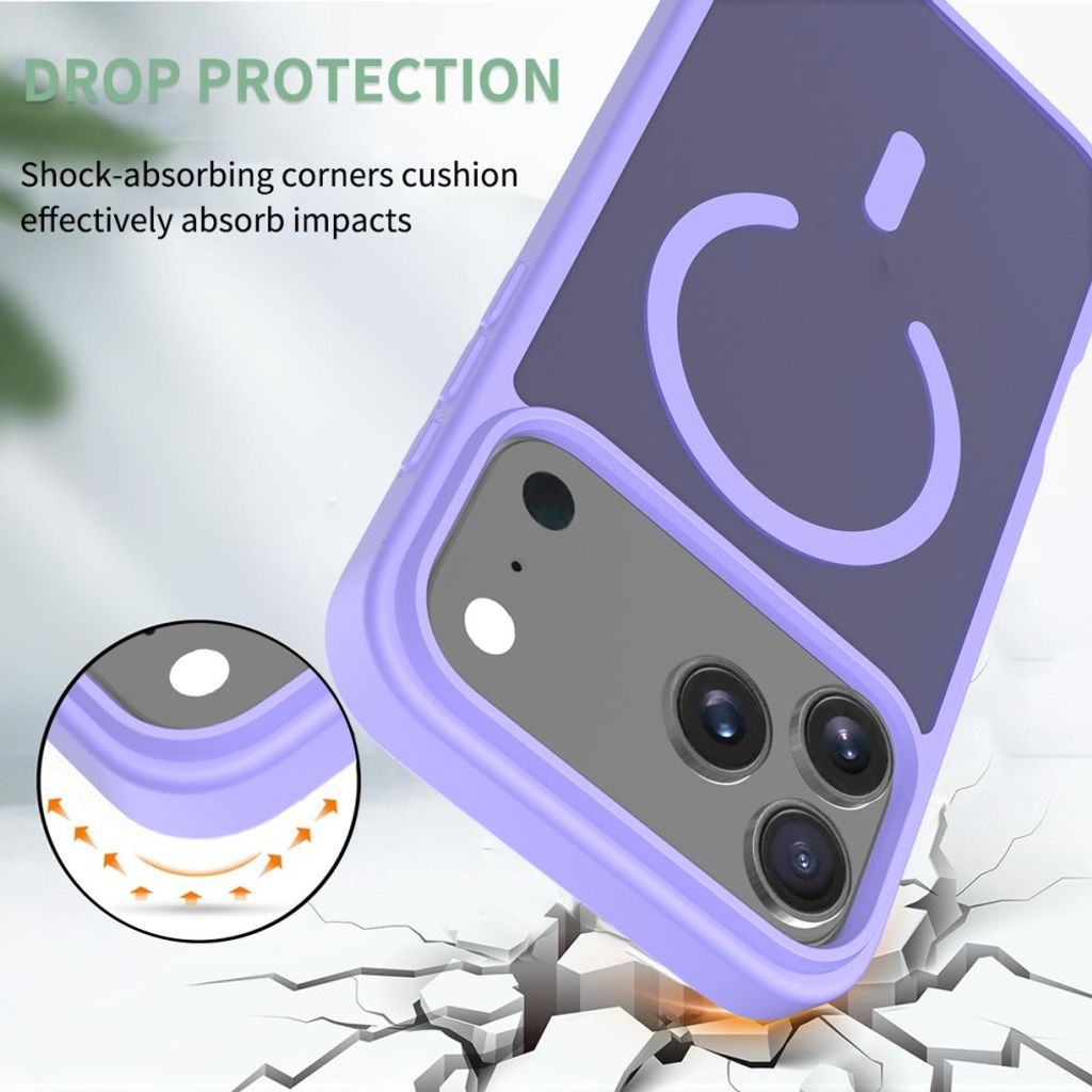 iPhone 18 Pro Max/17 Pro Max cover med MagSafe - Lilla