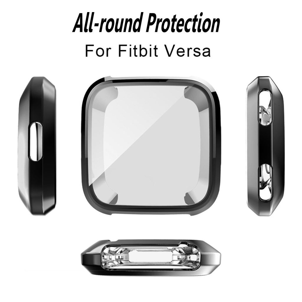 Fitbit Versa Urcover TPU Elektropletteret – Sort