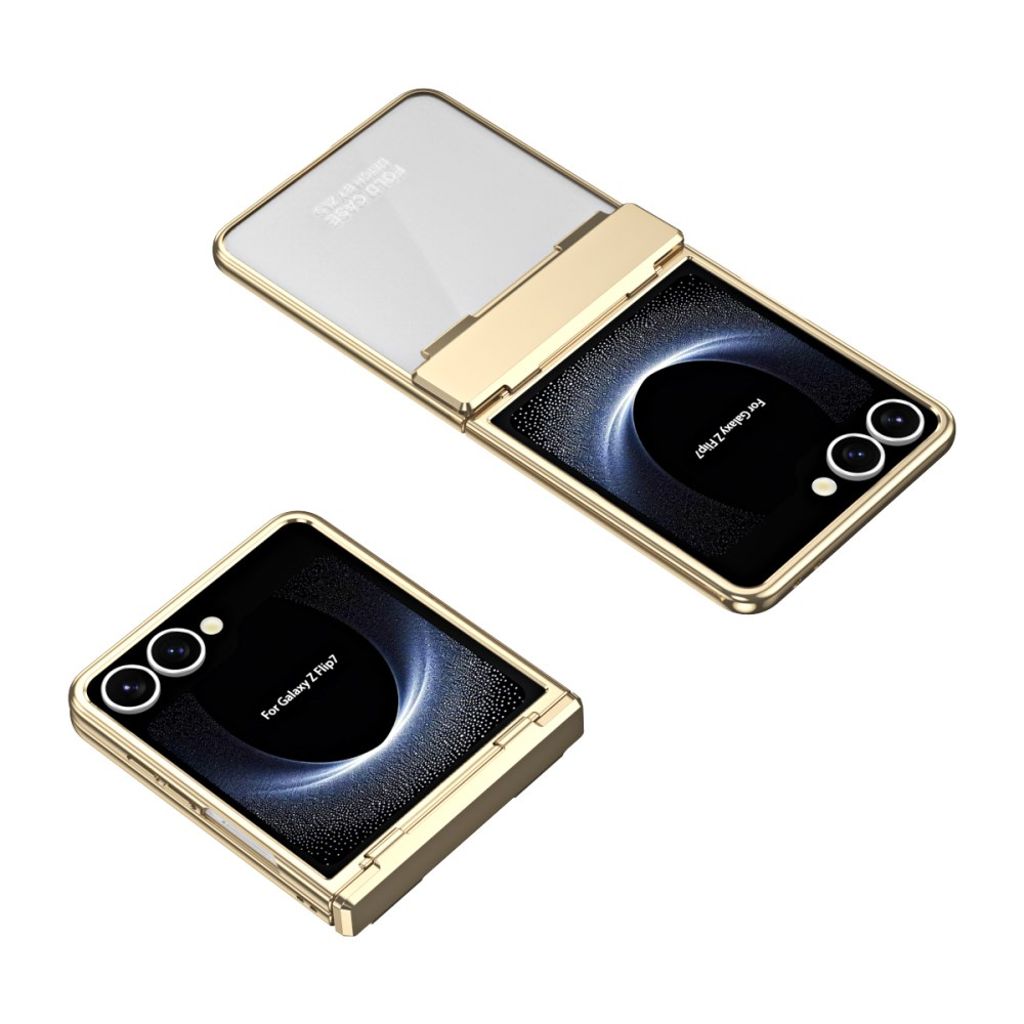 Samsung Galaxy Z Flip7 5G skal med skärmskydd - Gul