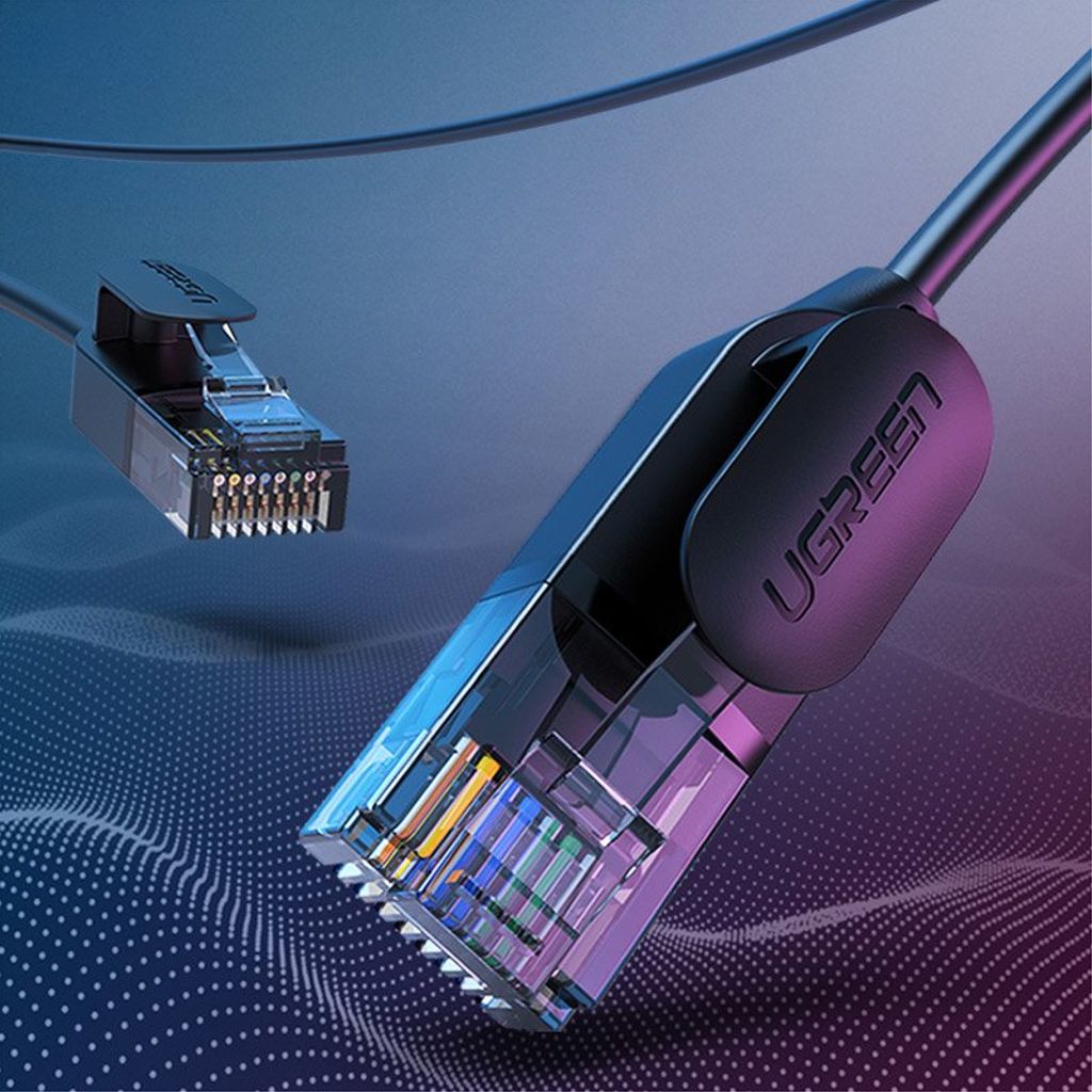 Ugreen internettkabel Cat 6A Ethernet 10m sort (RJ45, 70656)