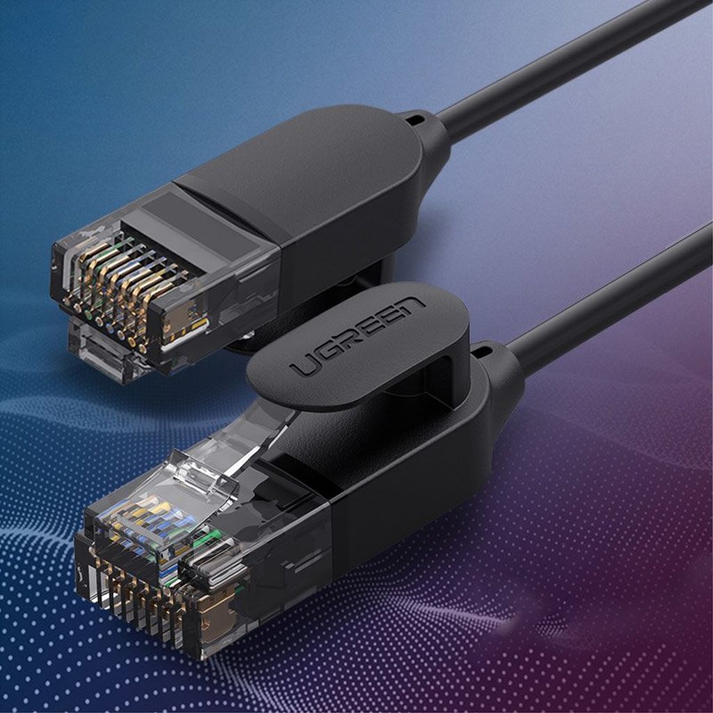 Ugreen internettkabel Cat 6A Ethernet 10m sort (RJ45, 70656)