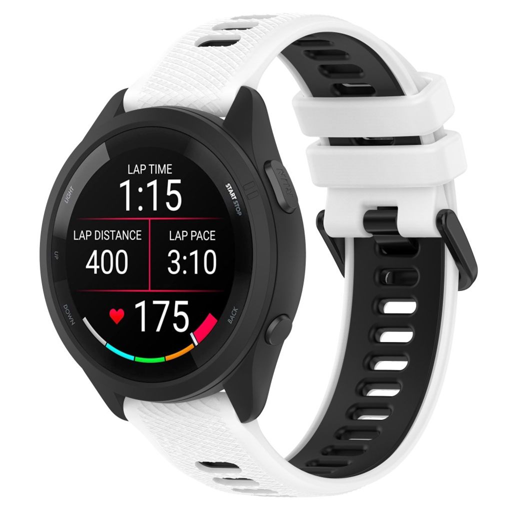 Garmin Forerunner 265S Klockarmband Tvåfärgat - Vit/Svart