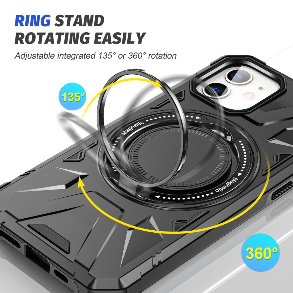 iPhone 11 Skal med Stativ - Svart