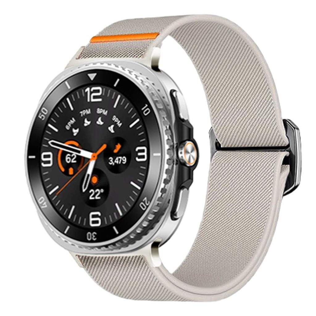 Samsung Galaxy Watch8 44 mm jne. Kellonranneke, Nylon - beige