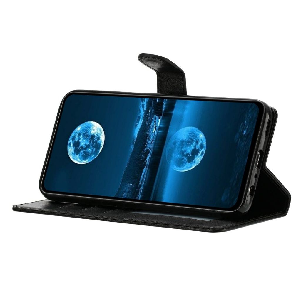 iPhone 18 Pro/17 Pro Plånboksfodral med Korthållare/Handledsrem - Svart