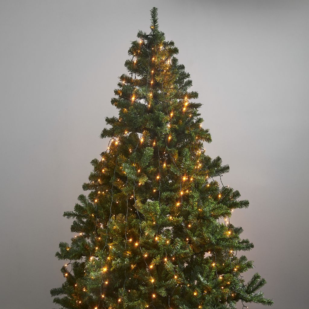 Julgransslinga Golden Warm White 200cm, 360 LED med ring