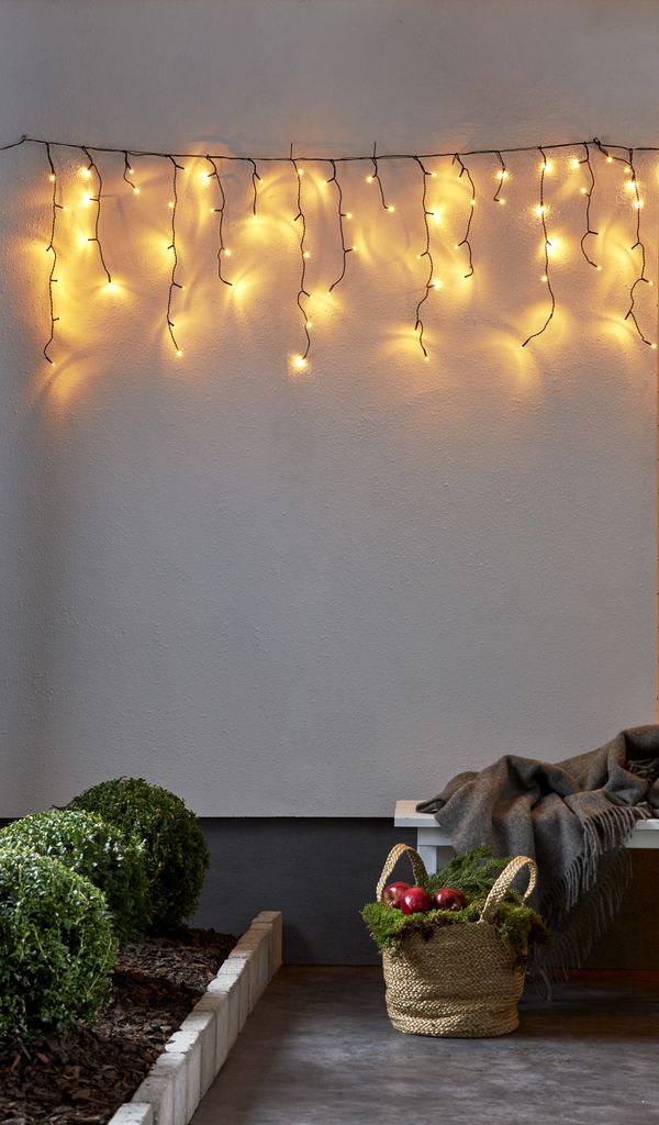 Istapsløjfe Golden Warm White 6 meter, 240 LED