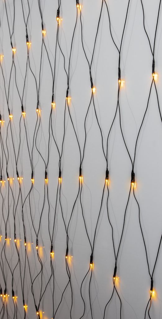Lysgitter Golden Warm White - 3 x 3m, 200 LED'er