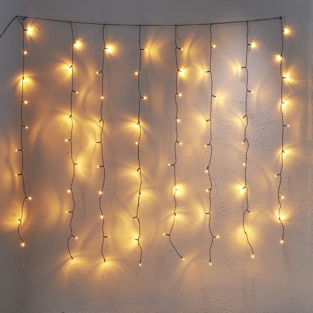 Lysgardin Golden Warm White - 1,3 x 1,3m, 80 LED